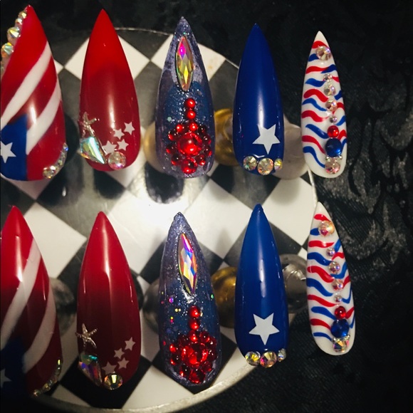 🇵🇷Lovin Puerto Rico Press on Nails-Large💅🏽 - Picture 3 of 8